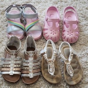 Toddler girls sandals bundle